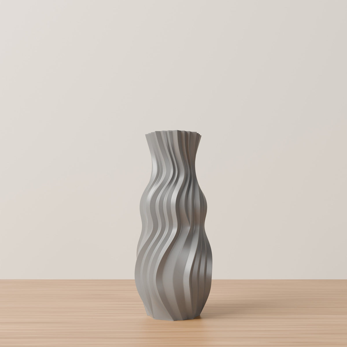 Belluno Wavy Flower Vase – Modern Sculptural Vase - Northern Foundry