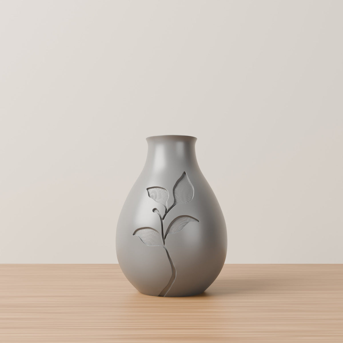Blossom Bloom Leaf Relief Flower Vase – Modern Sculptural Vase - Northern Foundry