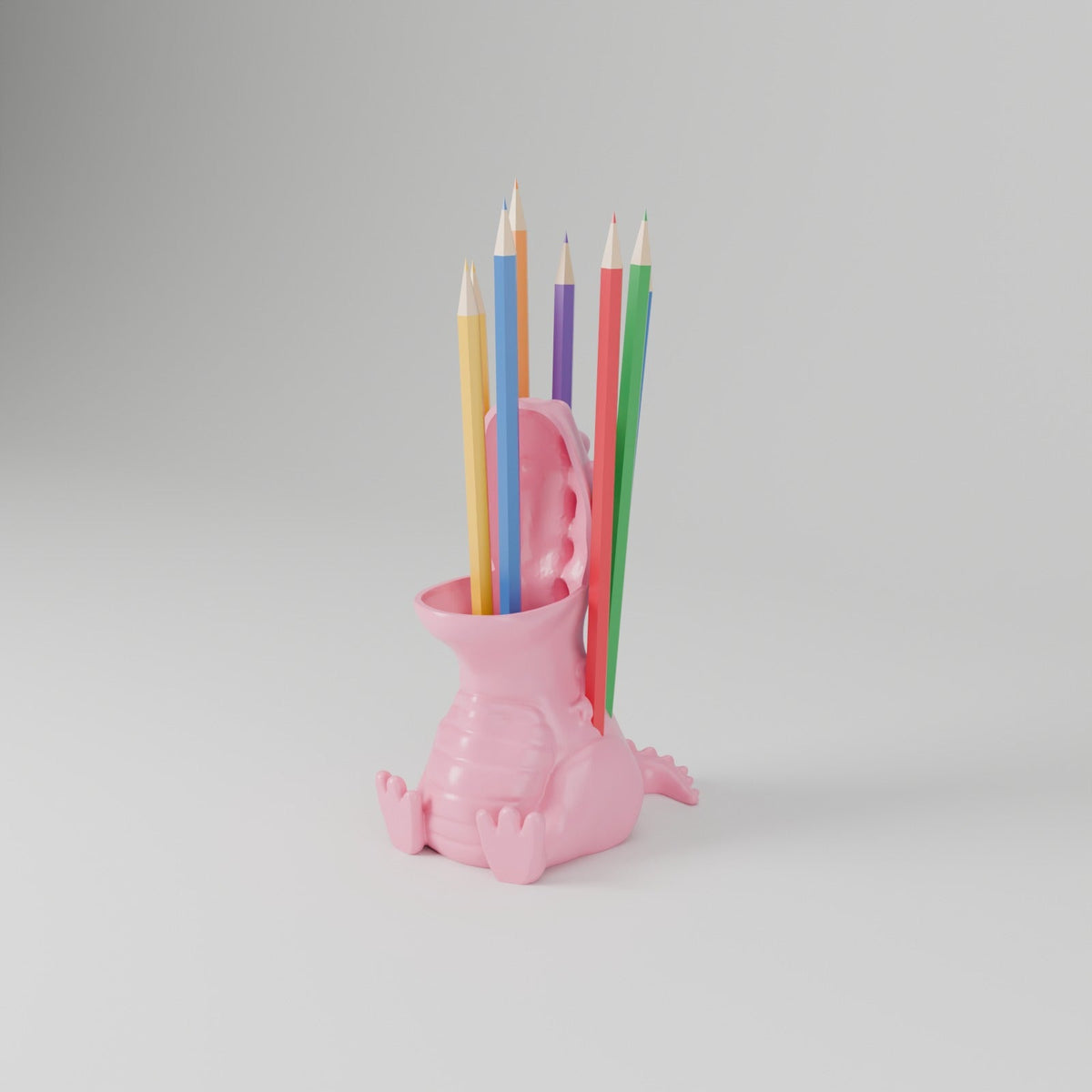 Chubby T-Rex Pencil Holder – Cute Dinosaur Pen Cup and Desk Organizer - Northern Foundry