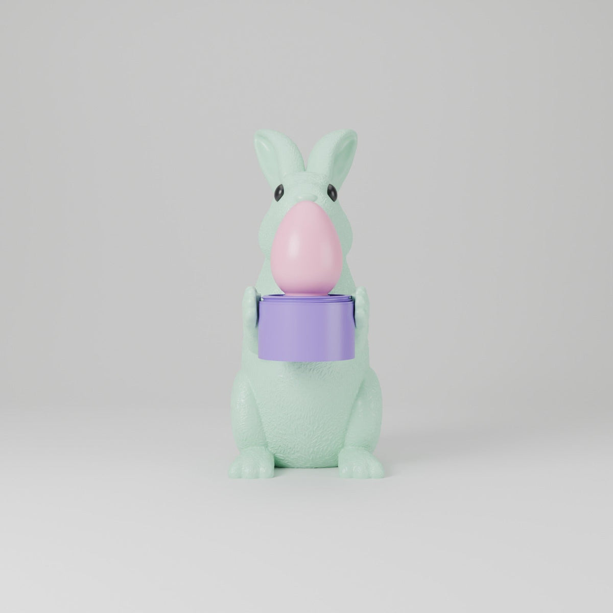 Easter Bunny Tealight Holder – Bunny with Glowing Egg LED Candle Decor - Northern Foundry