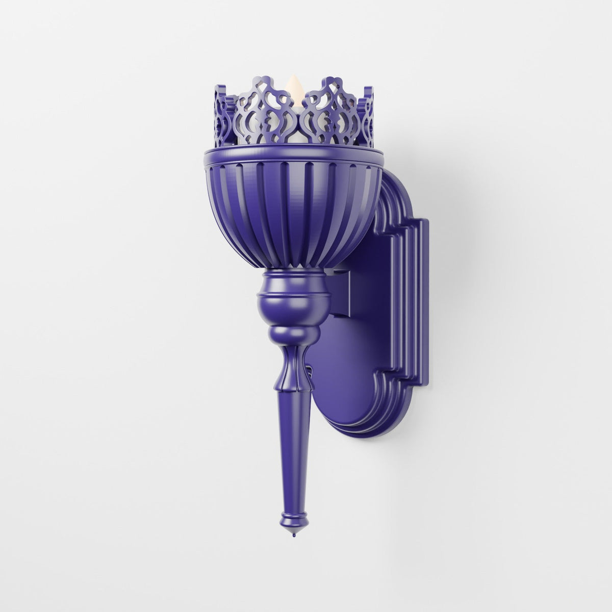 Gothic Crown Candle Holder – Tabletop or Wall Sconce for LED Tealights - Northern Foundry