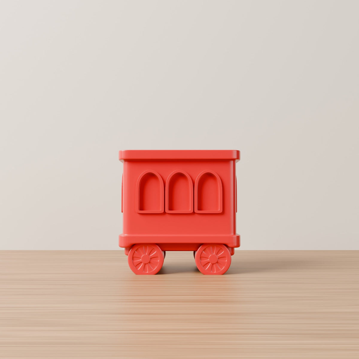 Red Christmas Train Cart – Holiday Holder for Candy, Plants & Pens - Northern Foundry