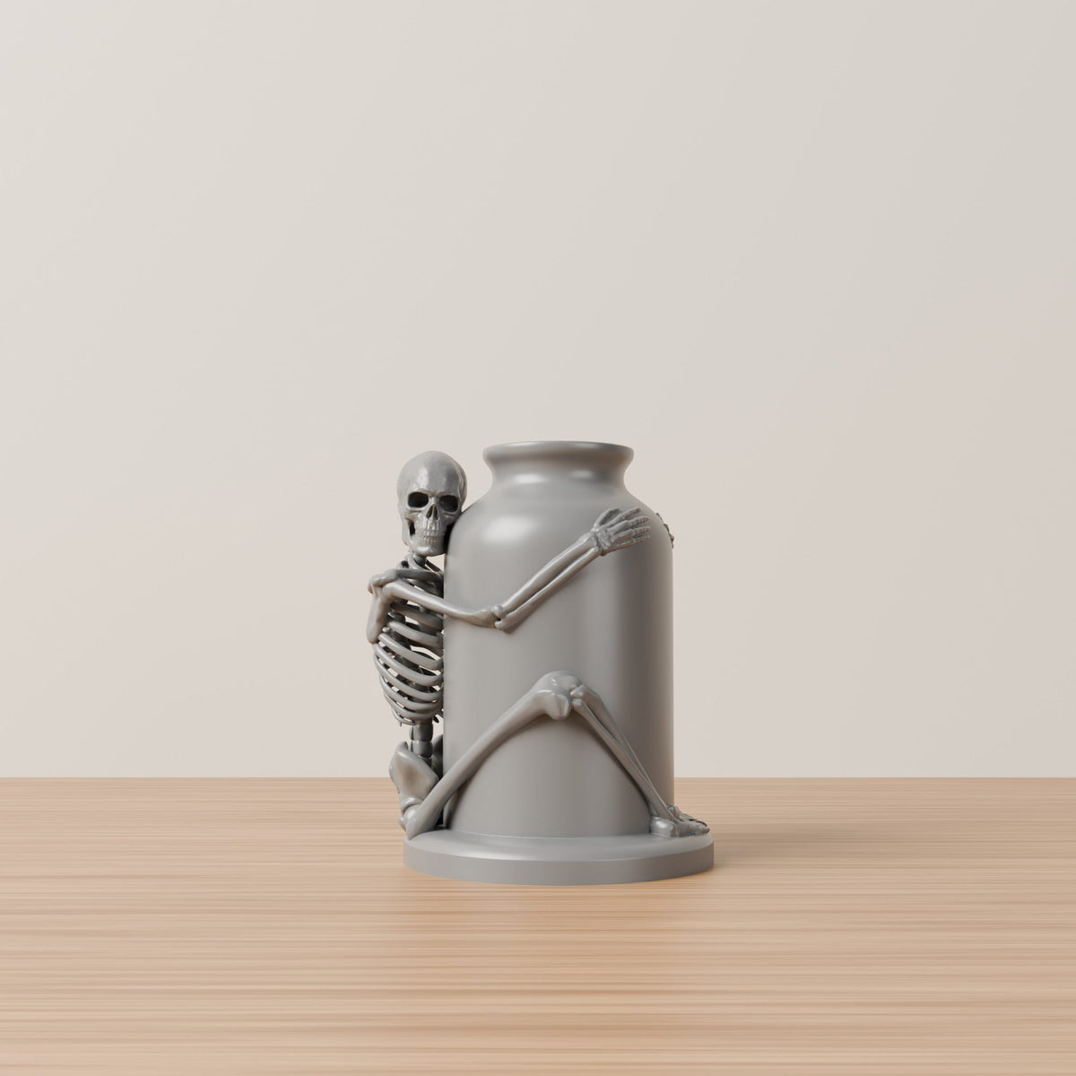 Skeleton Embrace Vase – Gothic Halloween Decor - Northern Foundry