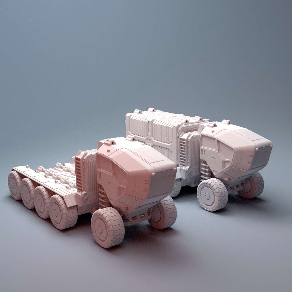 Shipping Container Set 4 Modular 28mm tabletop terrain