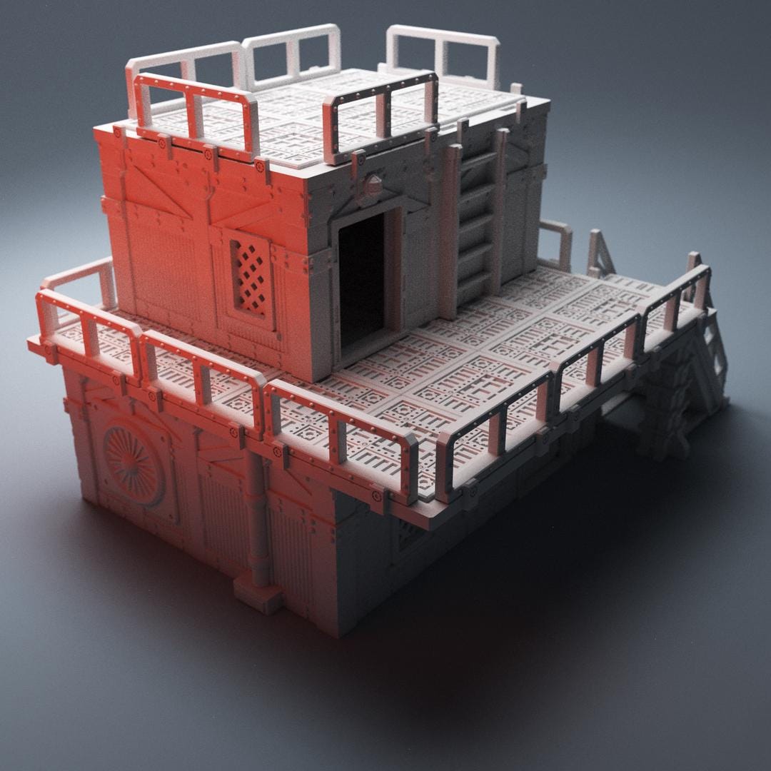 28mm Grimdark Hab Block Terrain – UnderNidus + ShakStak Buildings - Northern Foundry