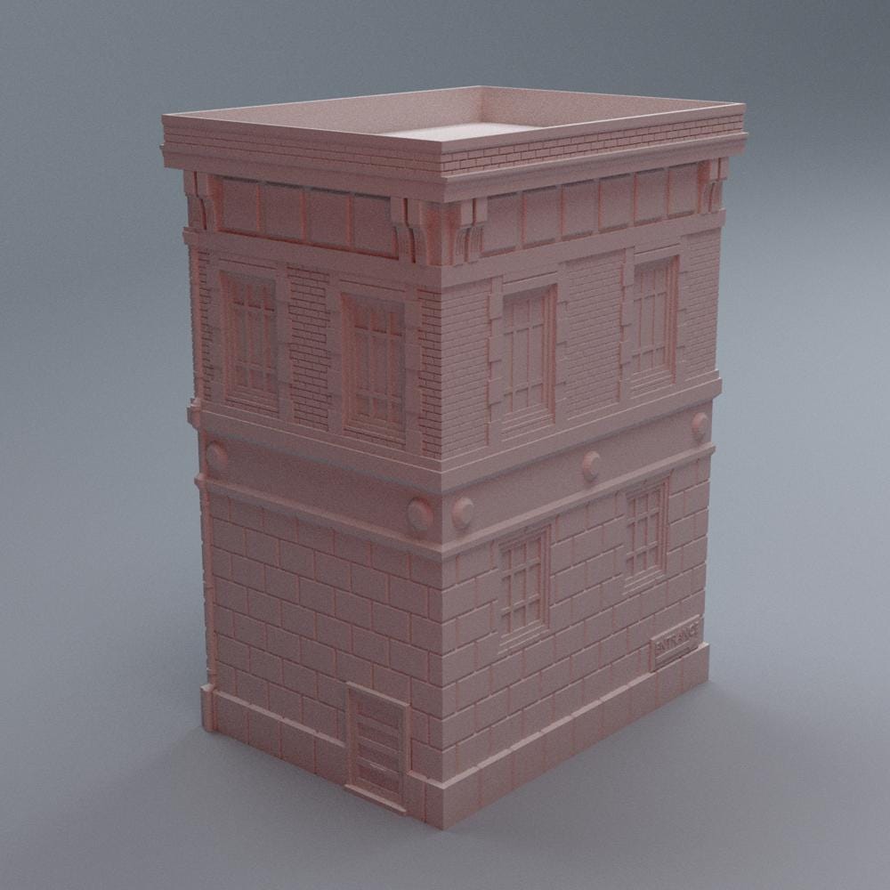 28mm Modern City Terrain – Firehouse, Bus + Restaurants - Northern Foundry