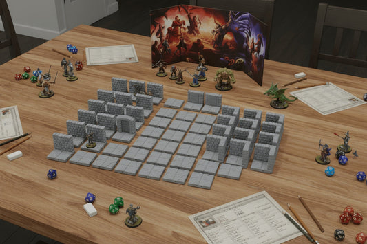 28mm Modular Dungeon Terrain Starter – 54 Pieces - Northern Foundry