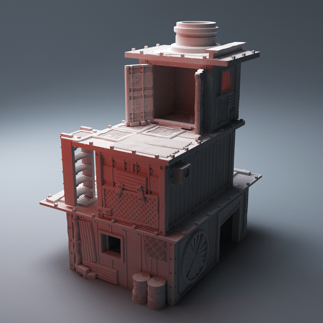 28mm UnderNidus District Sprawl Terrain Bundle (10 Buildings)