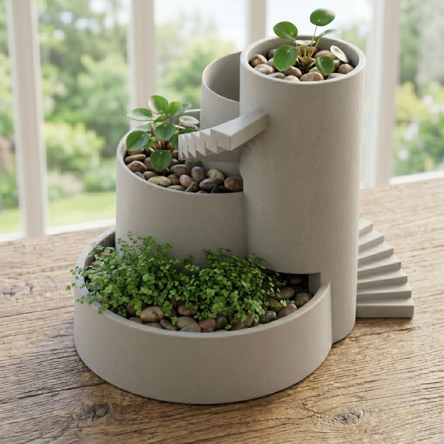 3-Tier Succulent Planter – Modern Architectural Plant Display - Northern Foundry