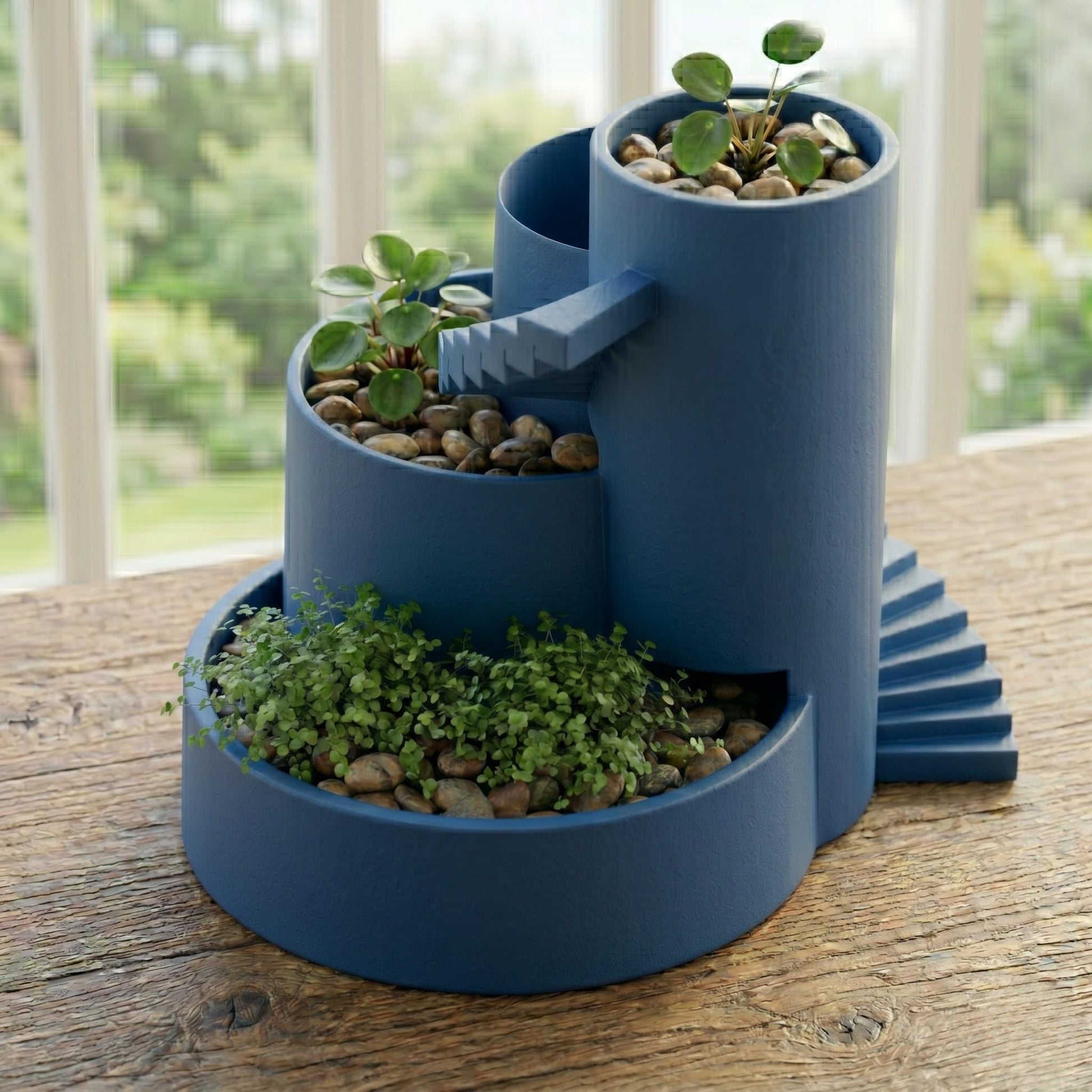 3-Tier Succulent Planter – Modern Architectural Plant Display - Northern Foundry