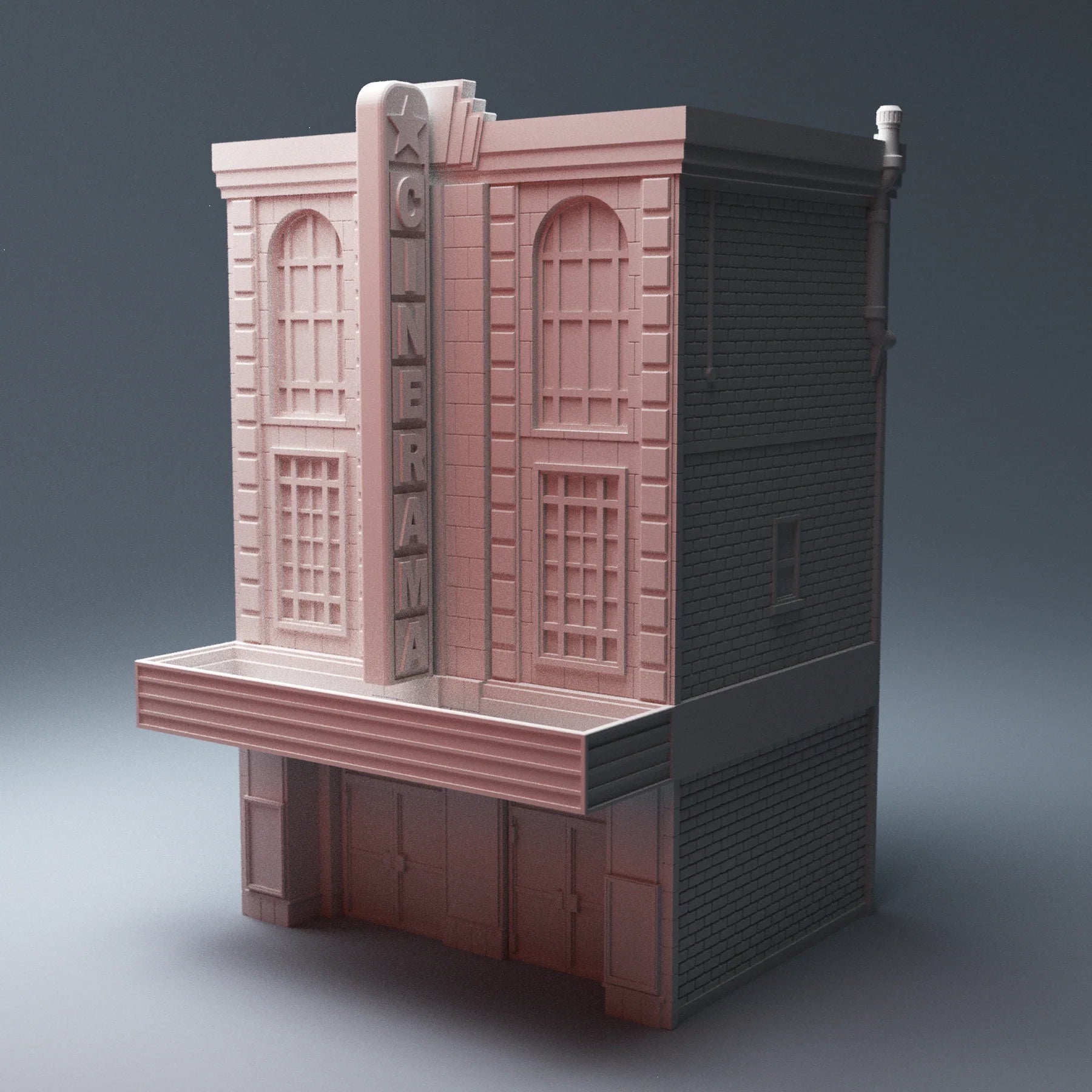 40mm Heroic Urban Entertainment District Terrain: Theater & Arcade
