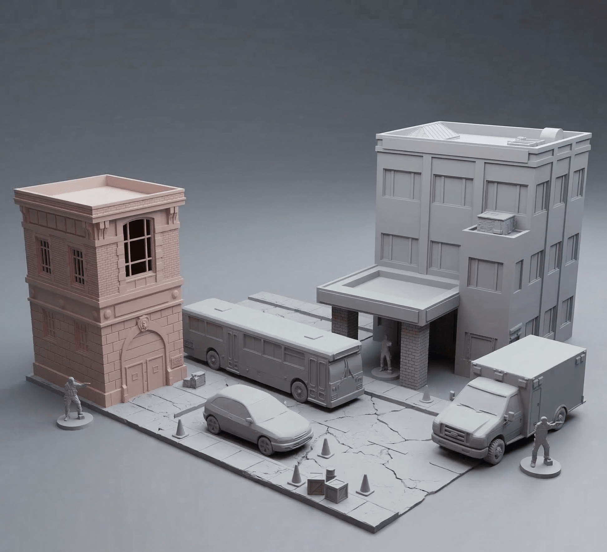 Medical Center tabletop terrain building