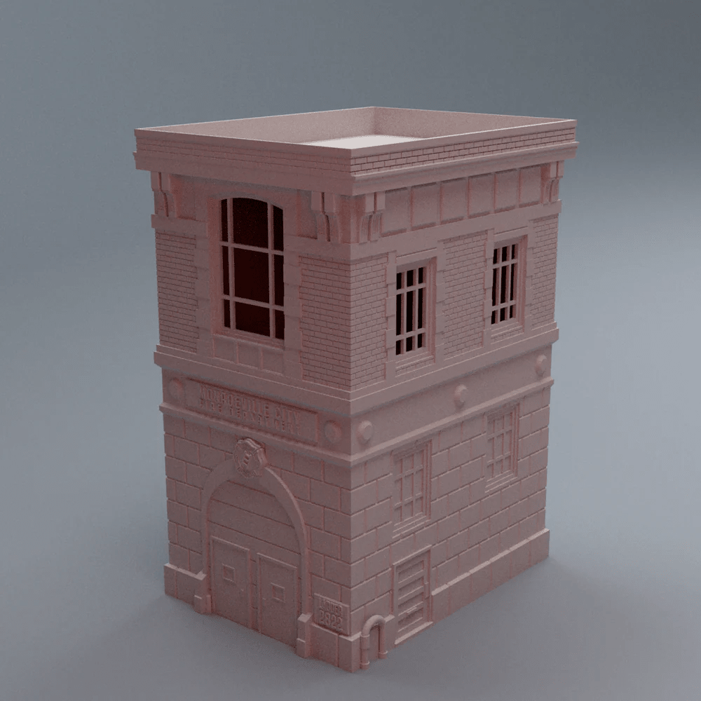 40mm Heroic Urban First Responder Terrain Bundle: Firehouse, Medical Center. & Vehicles