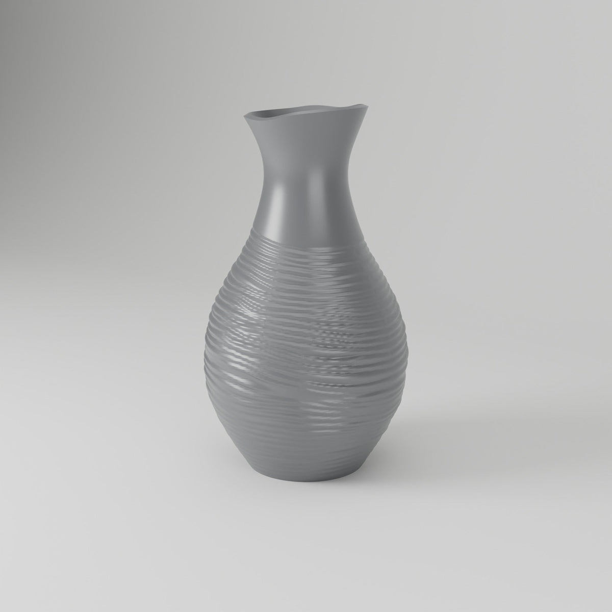 Alba Rippled Flower Vase – Modern Sculptural Vase - Northern Foundry