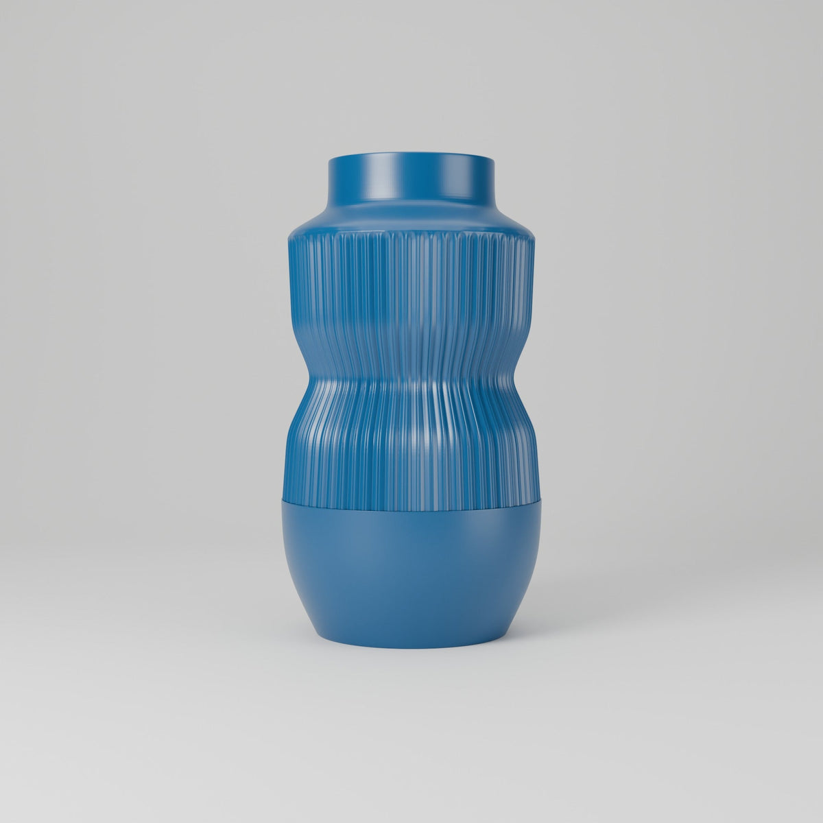 Alba Terra Ribbed Vase – Modern Sculptural Vase - Northern Foundry