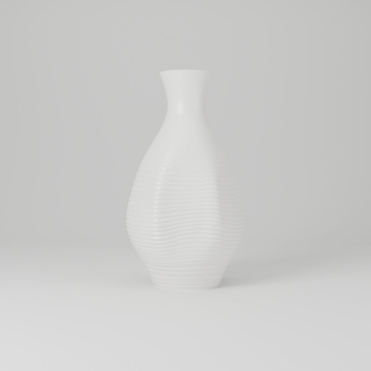 Albano Rippled Bottle Vase – Modern Sculptural Vase - Northern Foundry