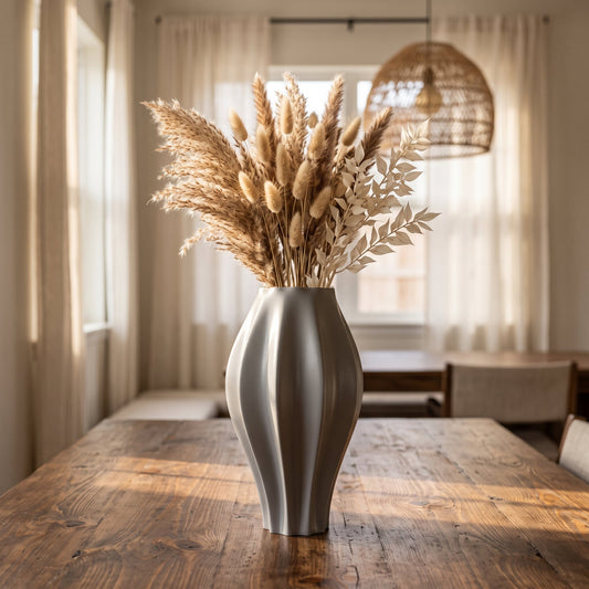 Algo Wavy Flower Vase – Modern Sculptural Vase - Northern Foundry