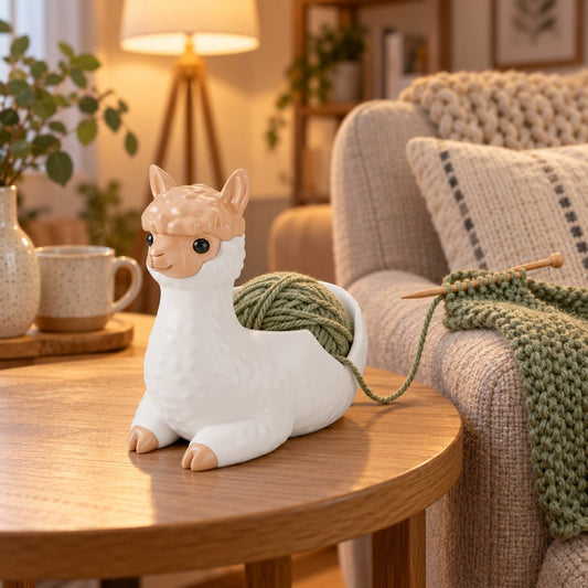 Alpaca Yarn Bowl – Cute Knitting & Crochet Yarn Holder - Northern Foundry