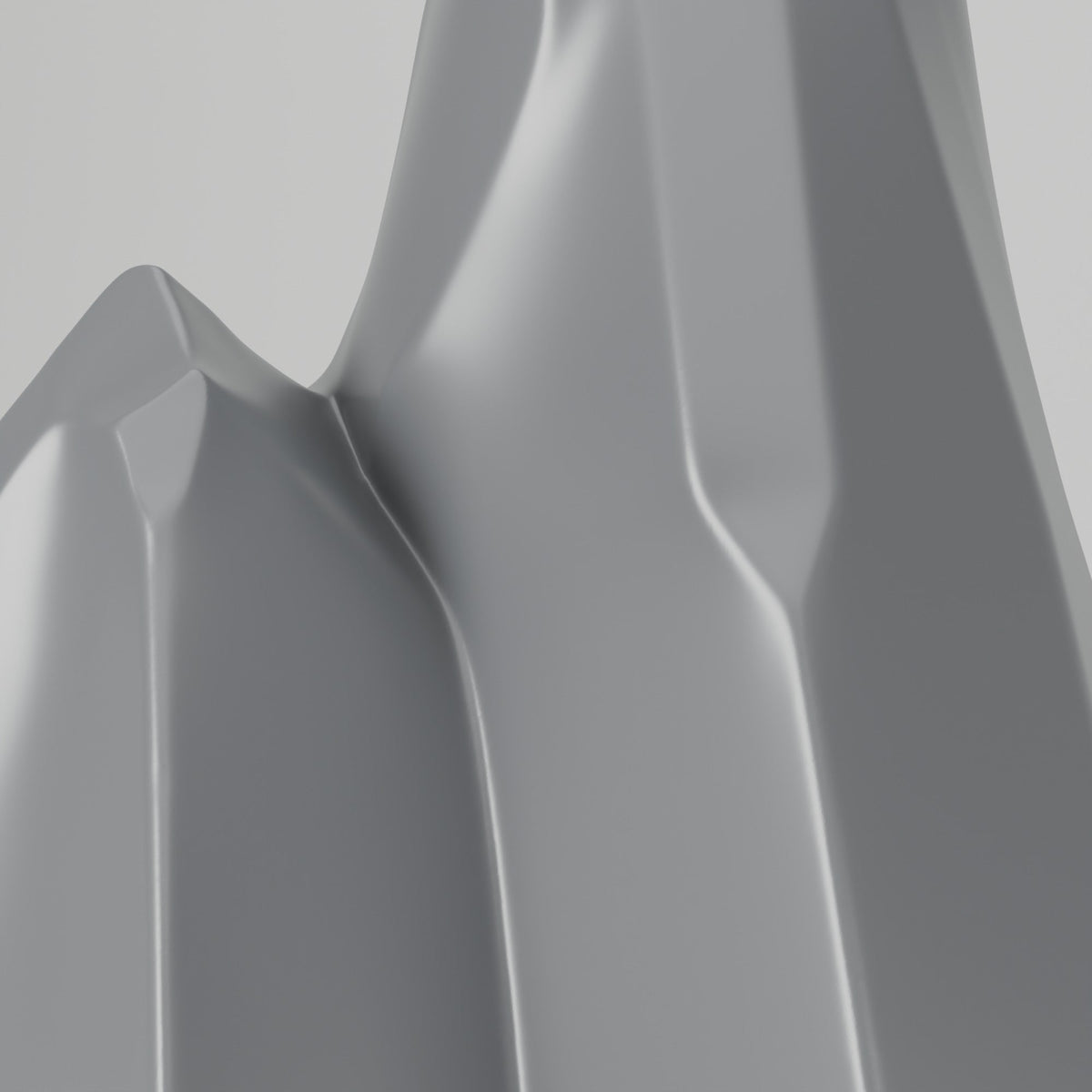 Alpine Peaks Geometric Mountain Vase – Modern Sculptural Vase - Northern Foundry