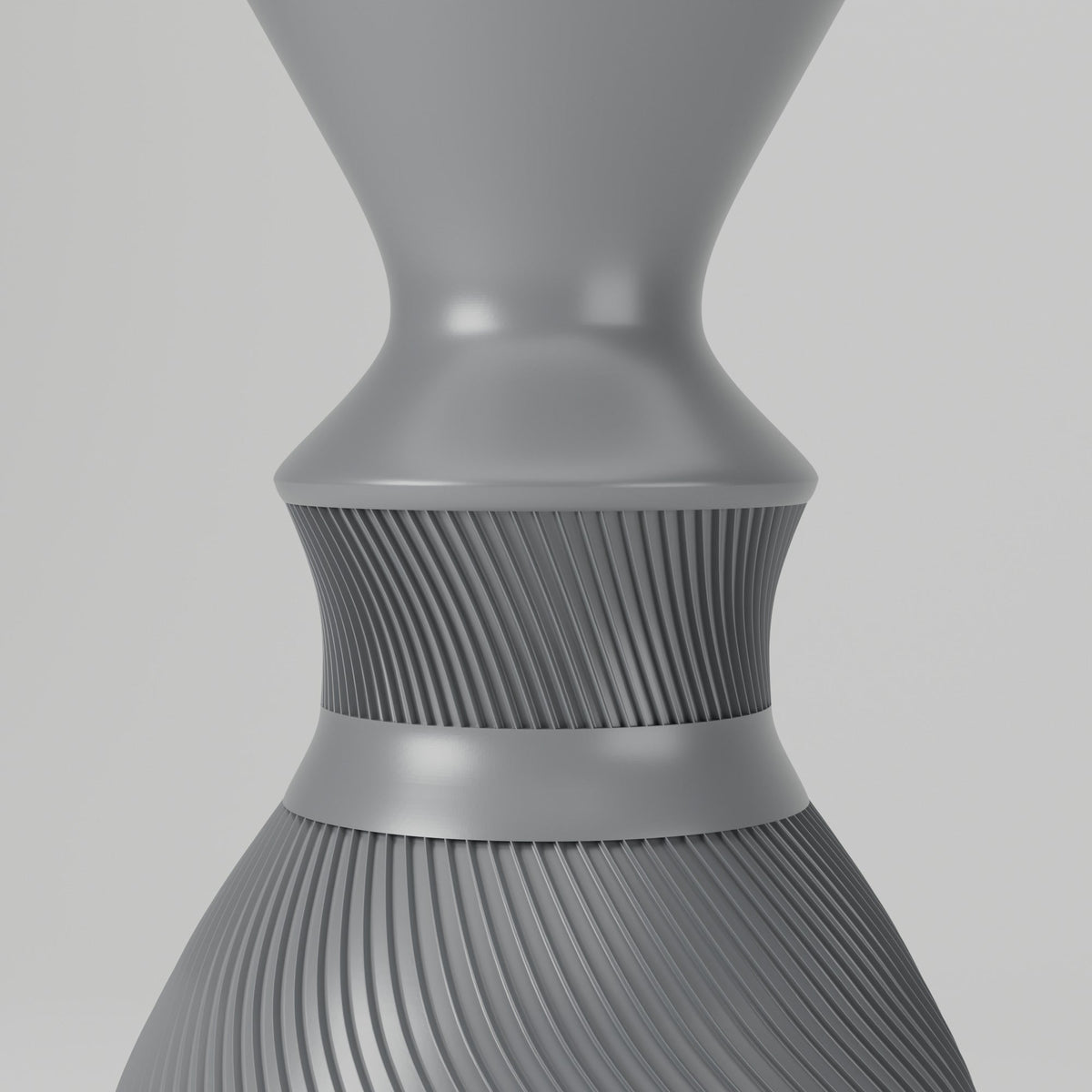 Alviano Spiral Textured Vase – Modern Sculptural Vase - Northern Foundry