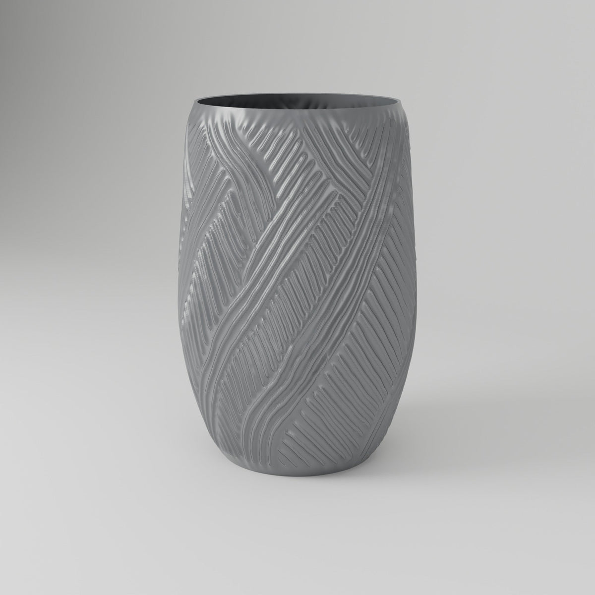 Argentera Woven Texture Vase – Modern Sculptural Vase - Northern Foundry