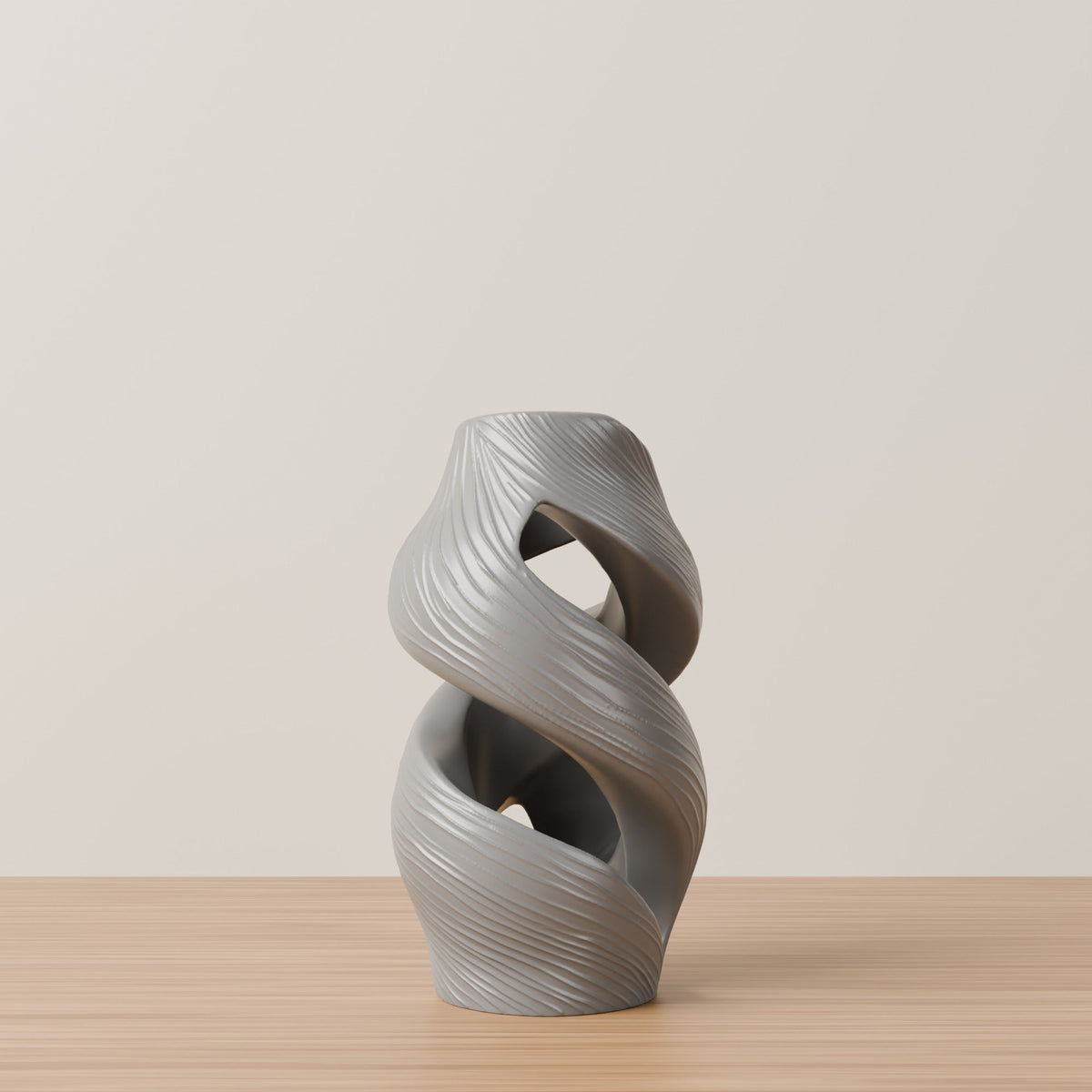 Aurora Crest Twisted Ribbon Vase – Modern Sculptural Vase - Northern Foundry