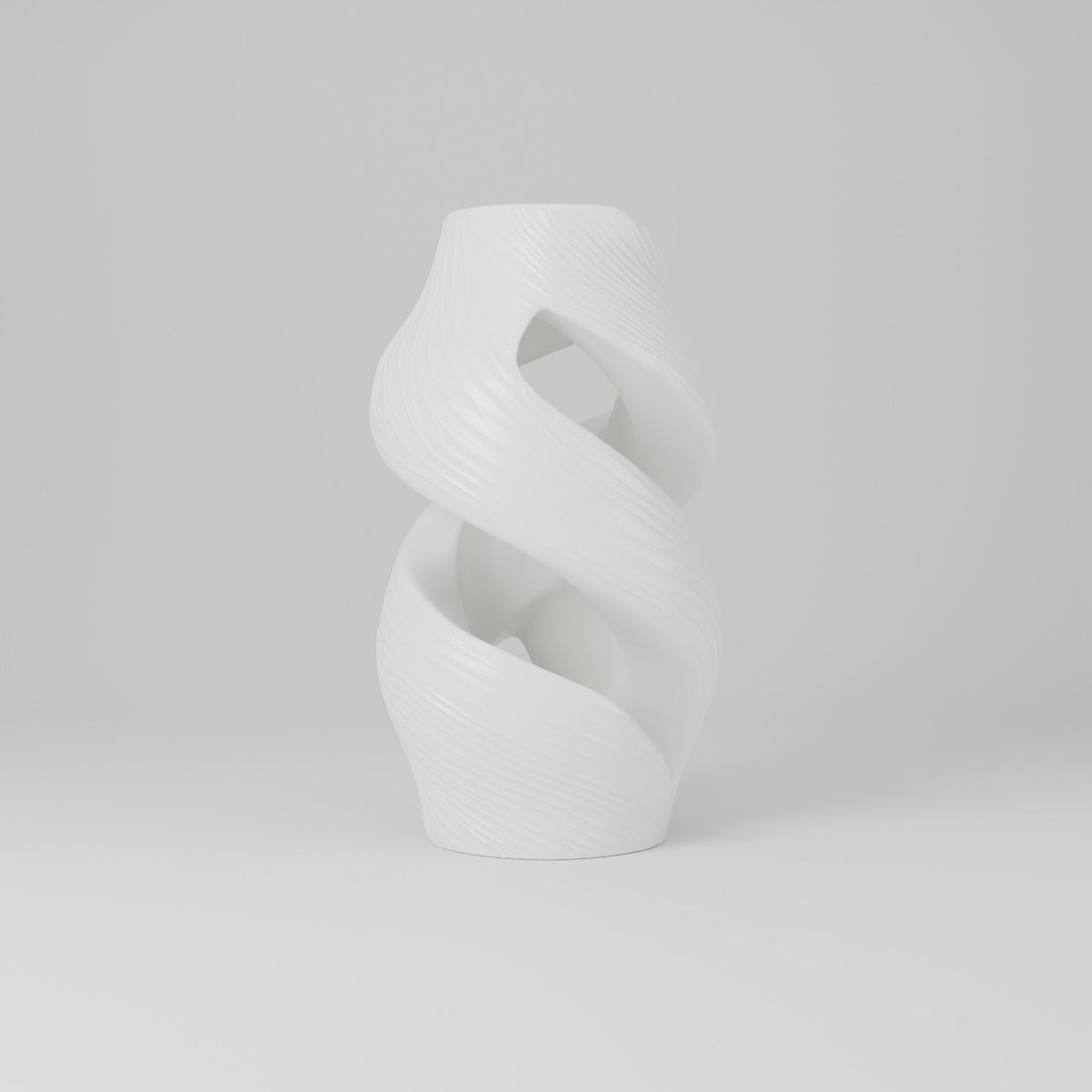 Aurora Crest Twisted Ribbon Vase – Modern Sculptural Vase - Northern Foundry