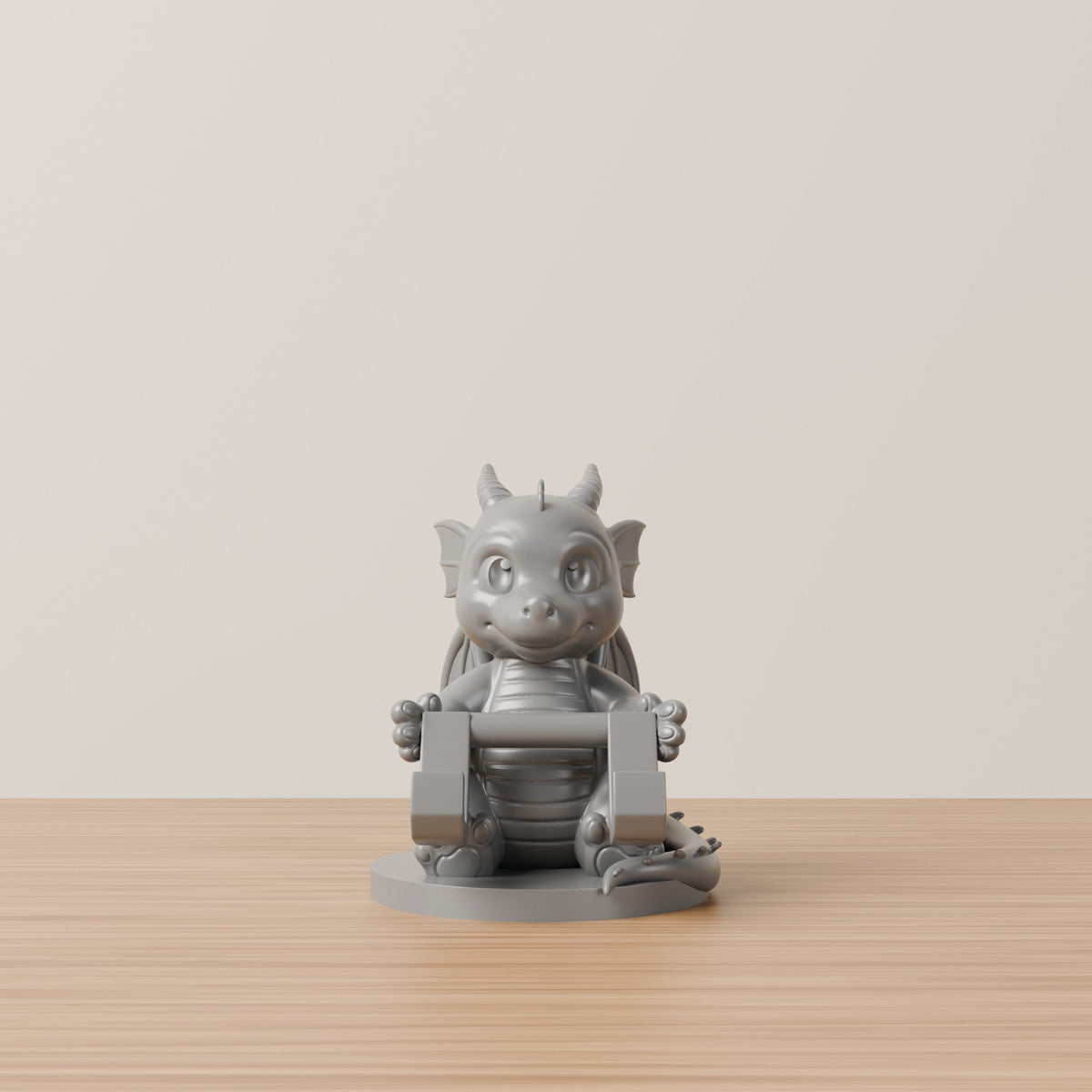 Baby Dragon Phone Stand – Fantasy Desk Phone Holder - Northern Foundry