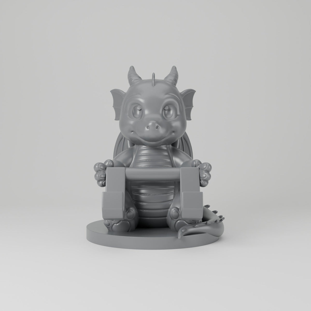Baby Dragon Phone Stand – Fantasy Desk Phone Holder - Northern Foundry