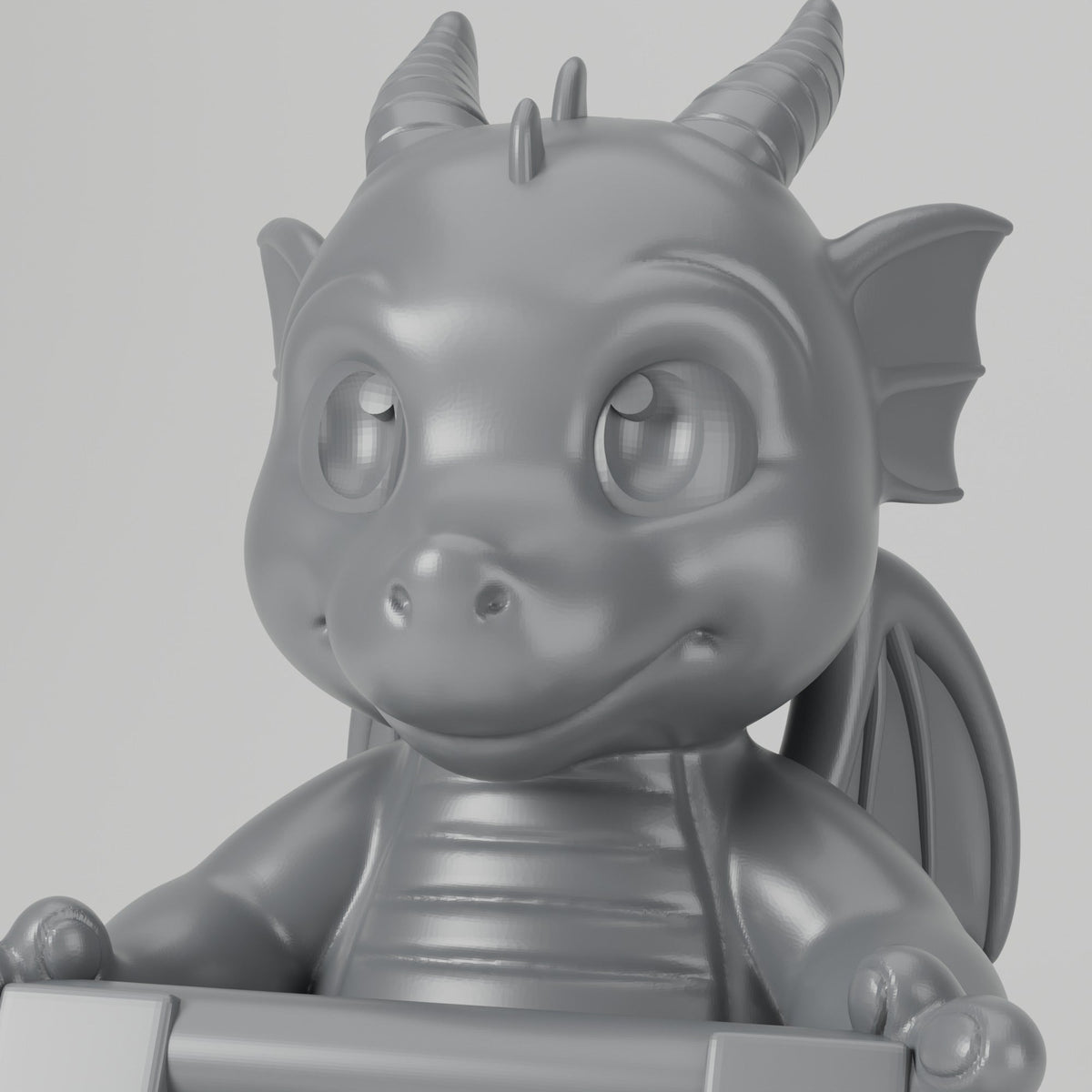 Baby Dragon Phone Stand – Fantasy Desk Phone Holder - Northern Foundry