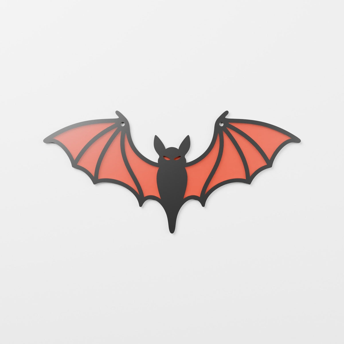 Bat Window Suncatcher – Halloween Window Decor with Translucent Stained Glass Style Wings - Northern Foundry