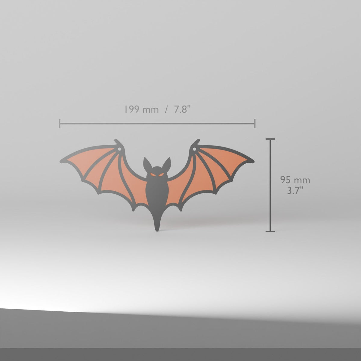 Bat Window Suncatcher – Halloween Window Decor with Translucent Stained Glass Style Wings - Northern Foundry