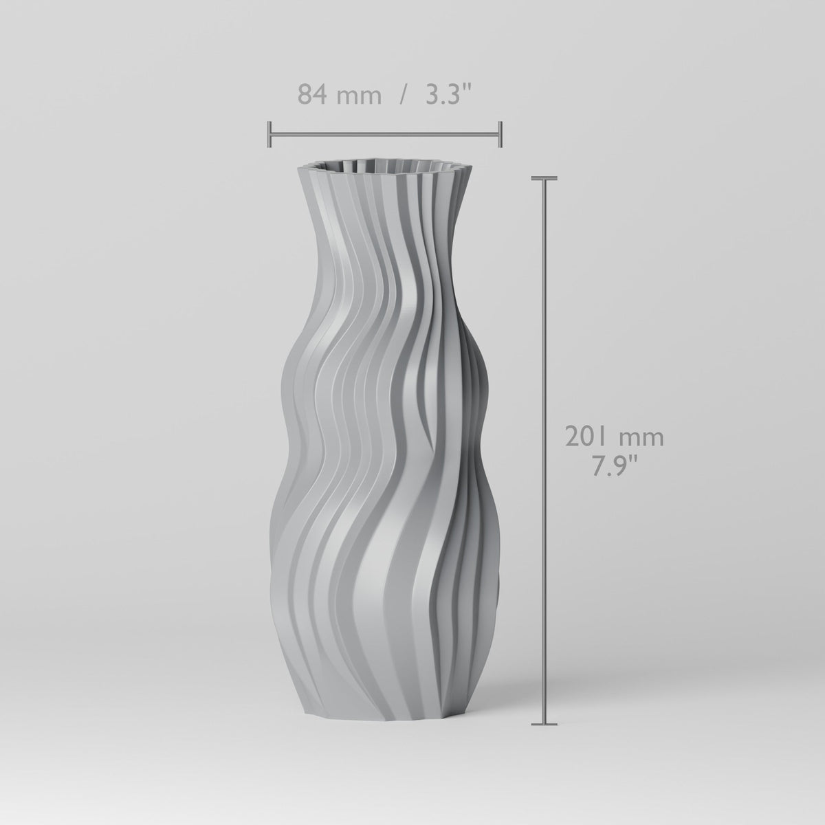 Belluno Wavy Flower Vase – Modern Sculptural Vase - Northern Foundry