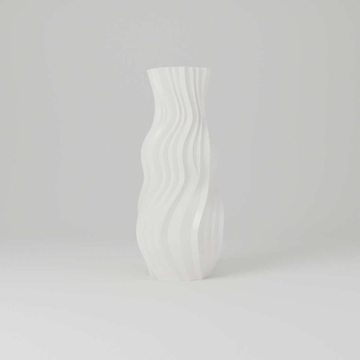 Belluno Wavy Flower Vase – Modern Sculptural Vase - Northern Foundry