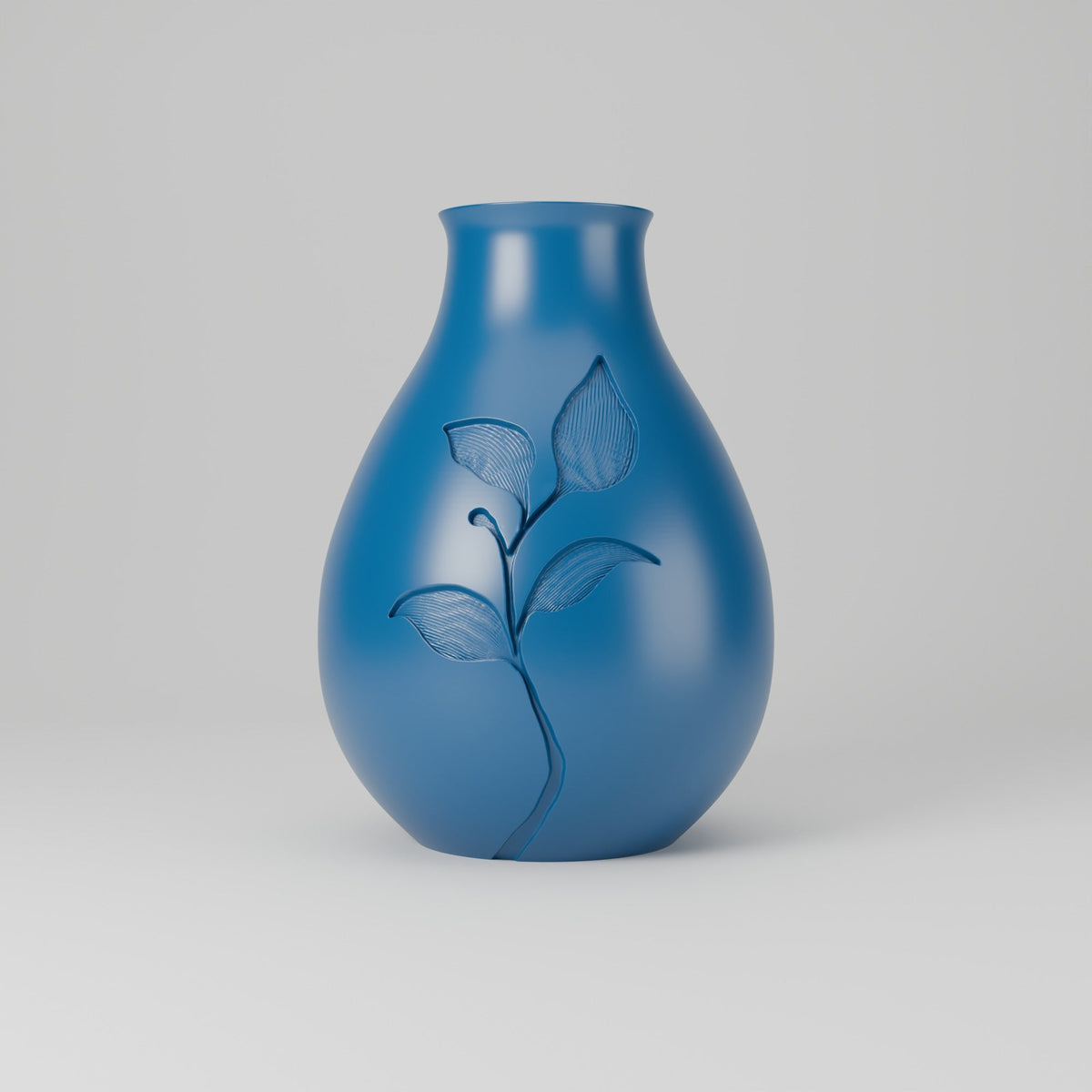 Blossom Bloom Leaf Relief Flower Vase – Modern Sculptural Vase - Northern Foundry