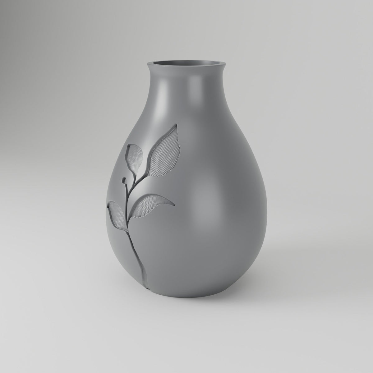 Blossom Bloom Leaf Relief Flower Vase – Modern Sculptural Vase - Northern Foundry