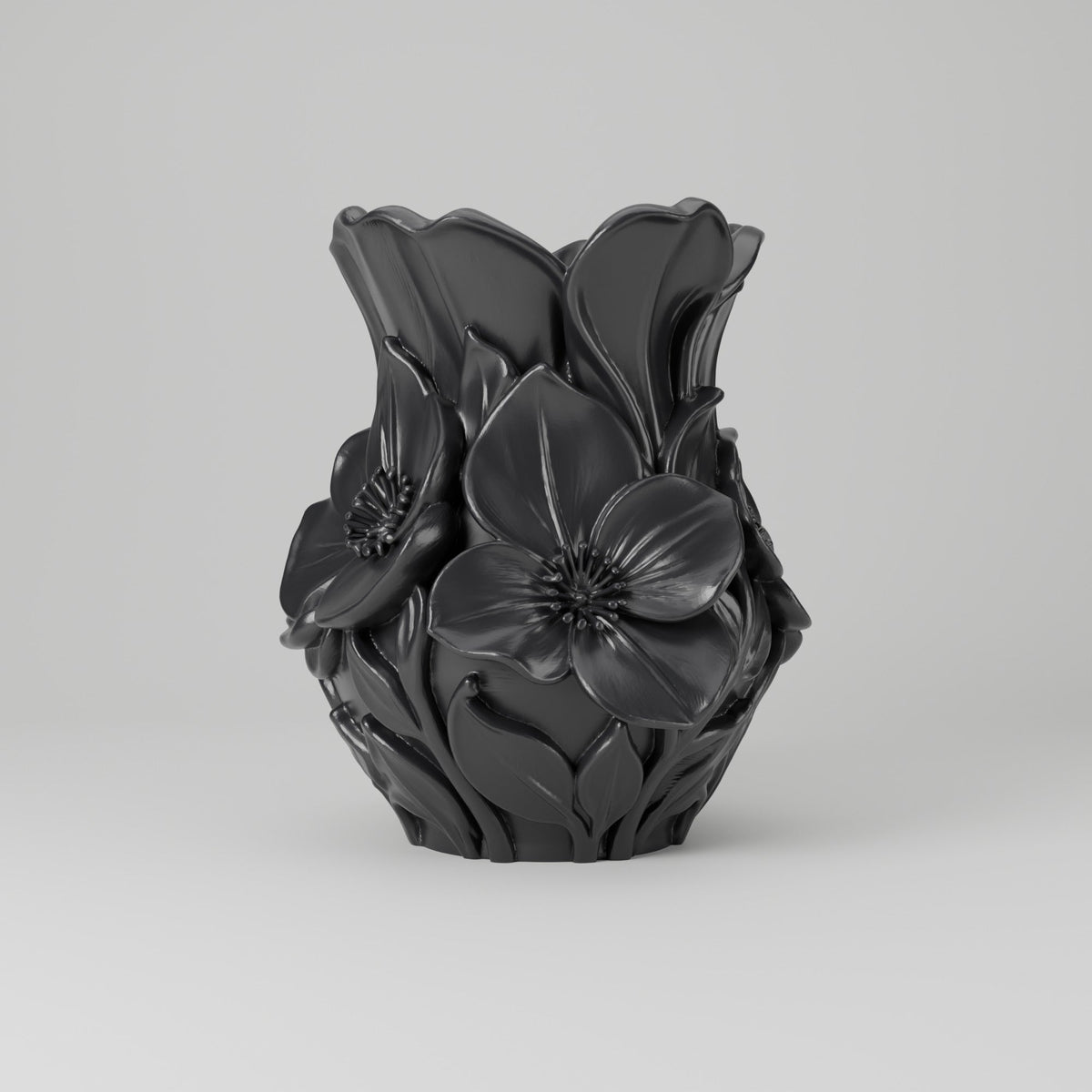 Blossom Relief Floral Vase – Modern Sculptural Vase - Northern Foundry