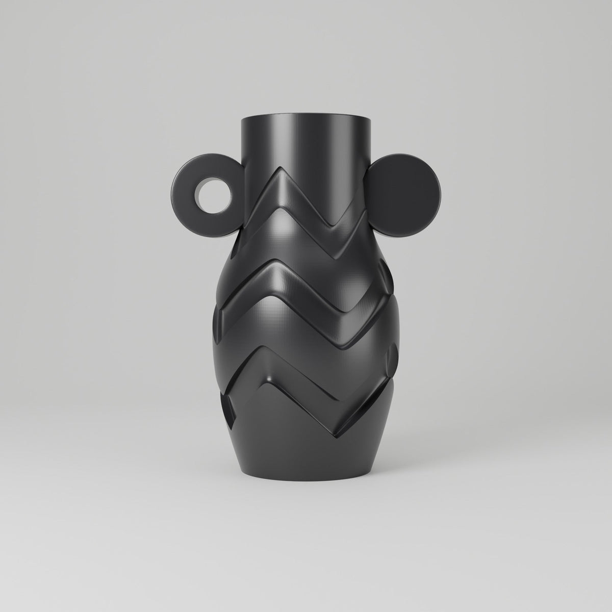 Bolt Curve Zigzag Vase – Modern Sculptural Vase - Northern Foundry