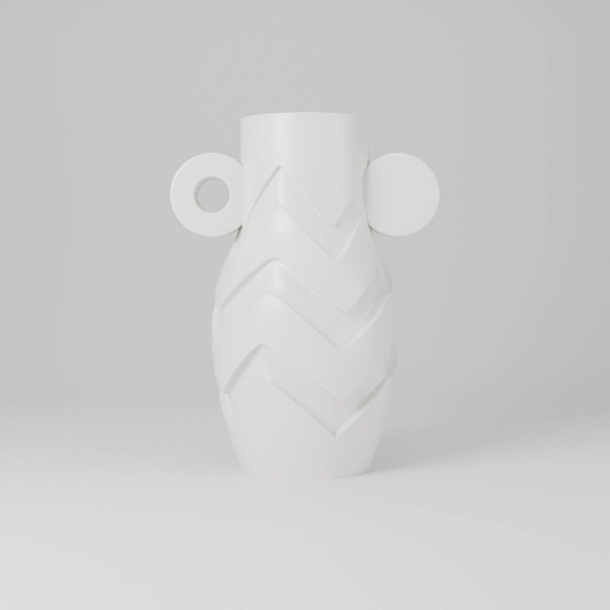 Bolt Curve Zigzag Vase – Modern Sculptural Vase - Northern Foundry