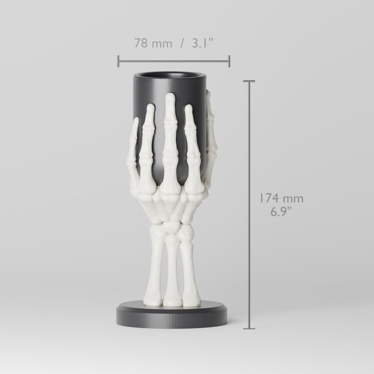 Bone Grip Vase – Skeleton Hand Halloween Decor - Northern Foundry