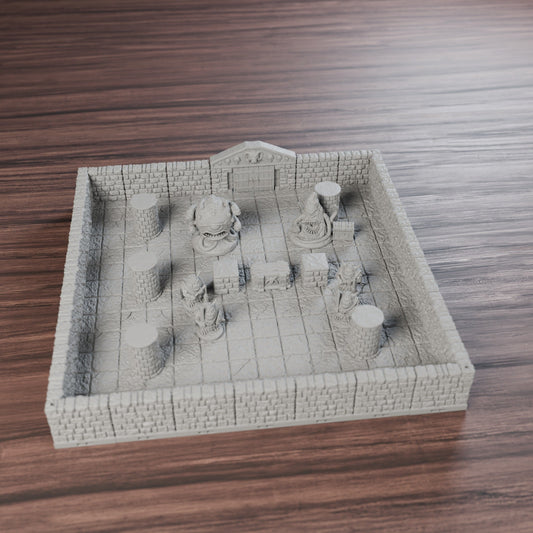 Boss Arena 10x10 Open Dungeon Room – Dragonlock 28mm - Northern Foundry