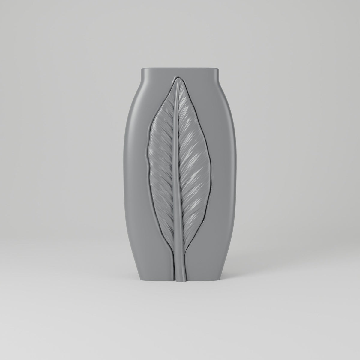 Calma Leaf Relief Vase – Modern Sculptural Vase - Northern Foundry