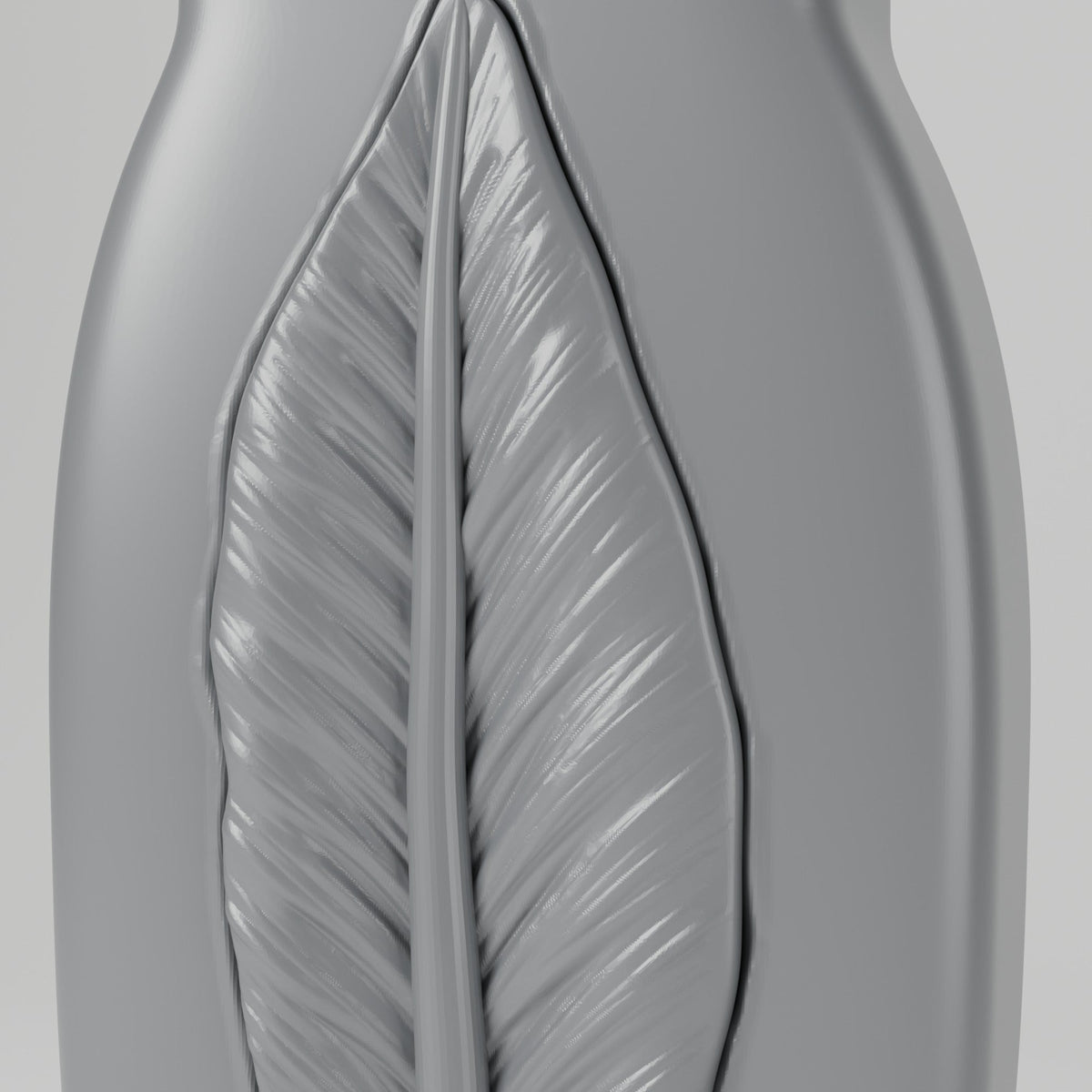 Calma Leaf Relief Vase – Modern Sculptural Vase - Northern Foundry
