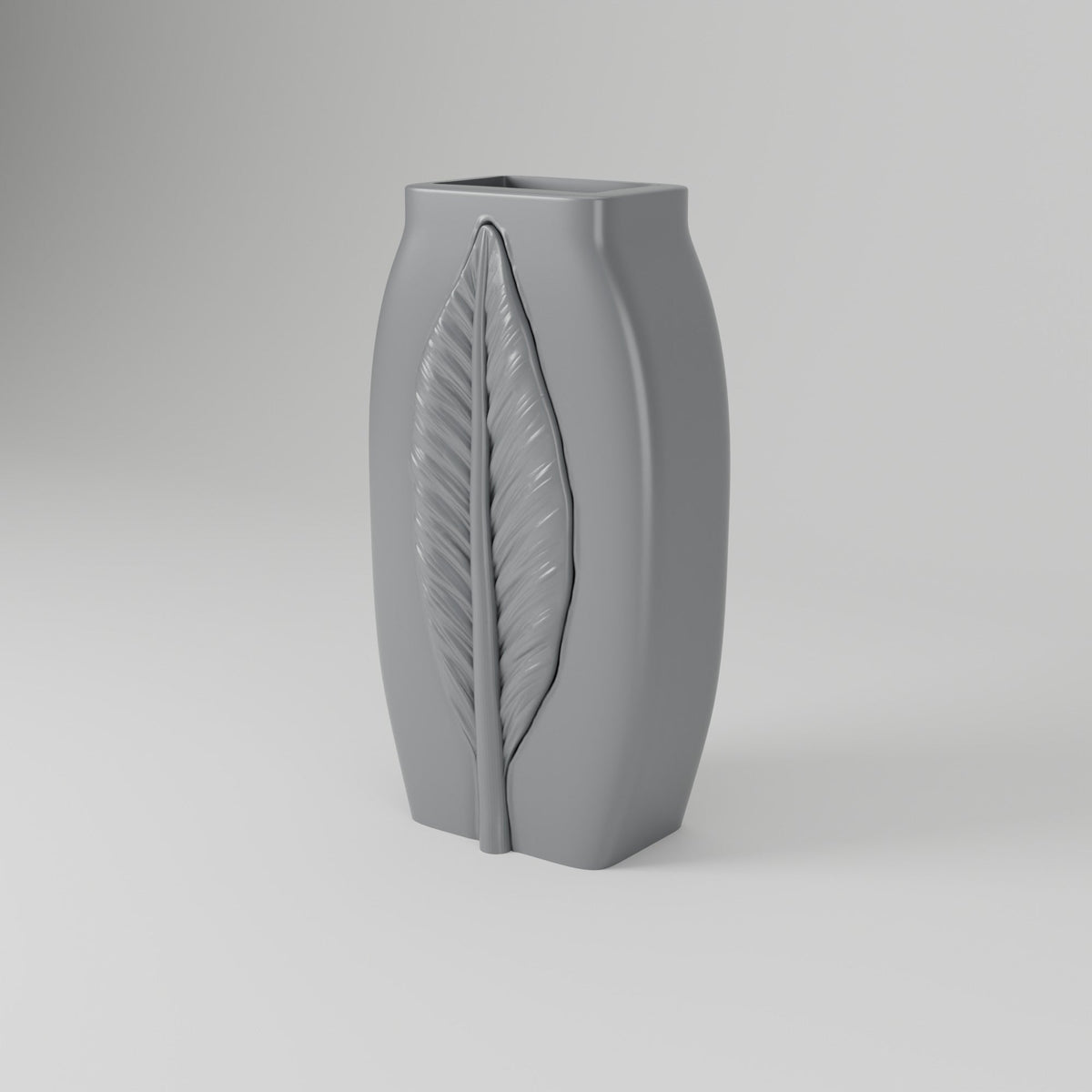 Calma Leaf Relief Vase – Modern Sculptural Vase - Northern Foundry