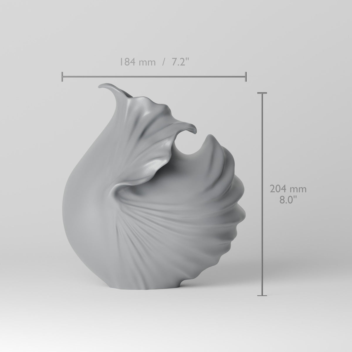 Calypso Shell Vase – Modern Sculptural Vase - Northern Foundry