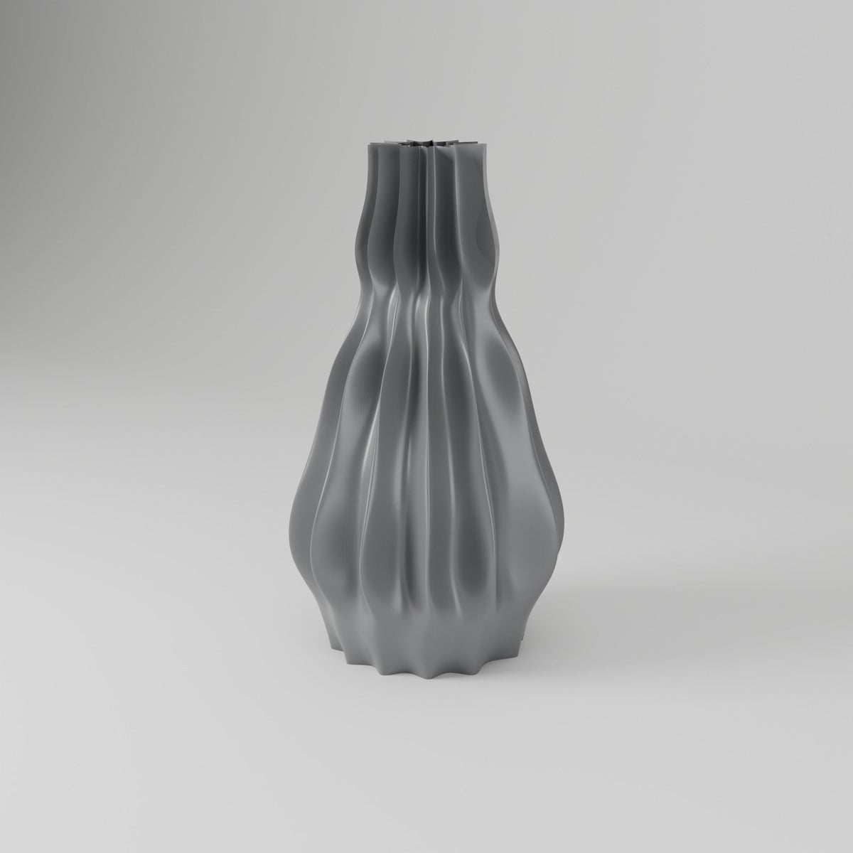 Camille Ribbed Flower Vase – Modern Sculptural Vase - Northern Foundry