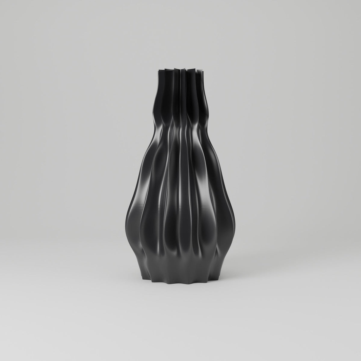 Camille Ribbed Flower Vase – Modern Sculptural Vase - Northern Foundry