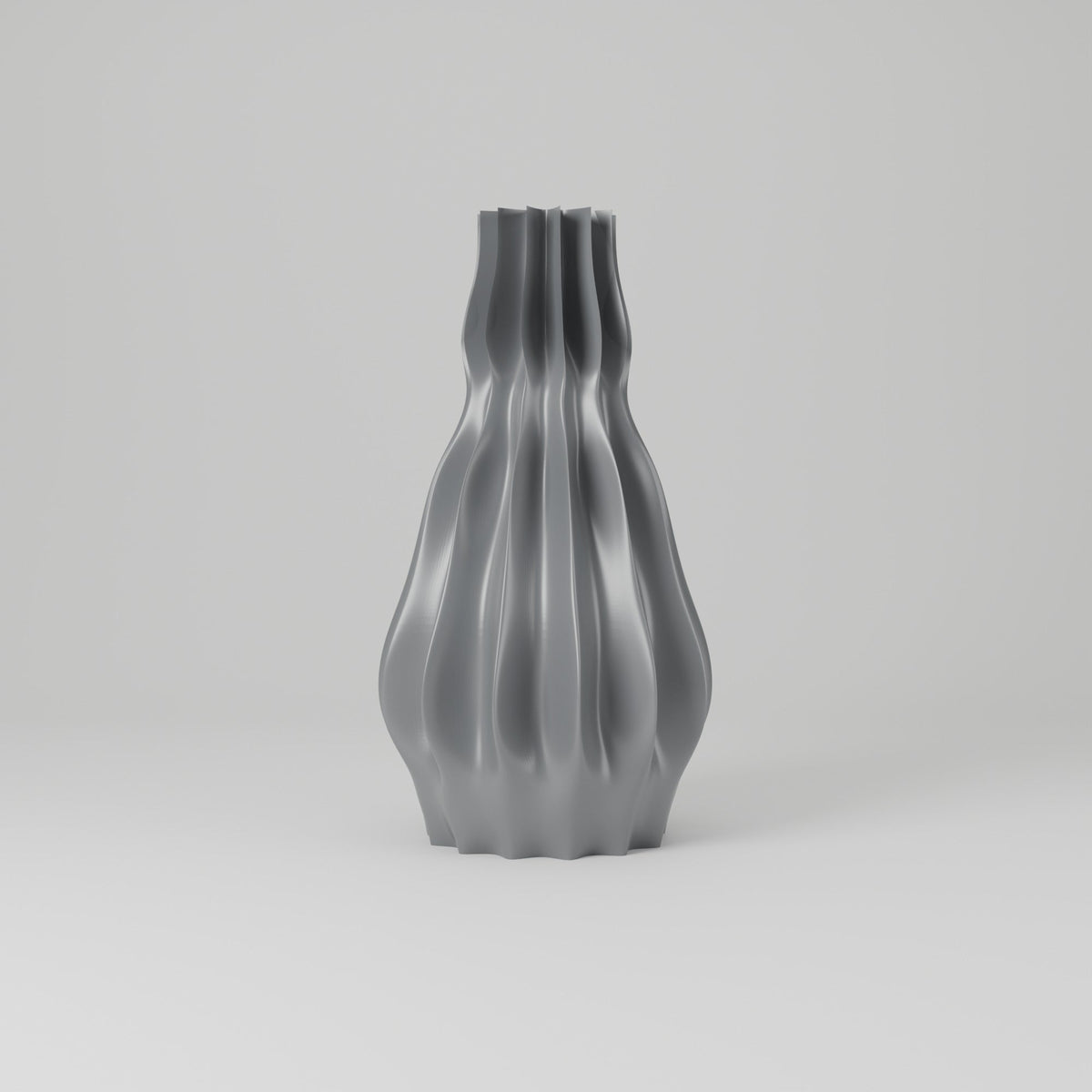 Camille Ribbed Flower Vase – Modern Sculptural Vase - Northern Foundry
