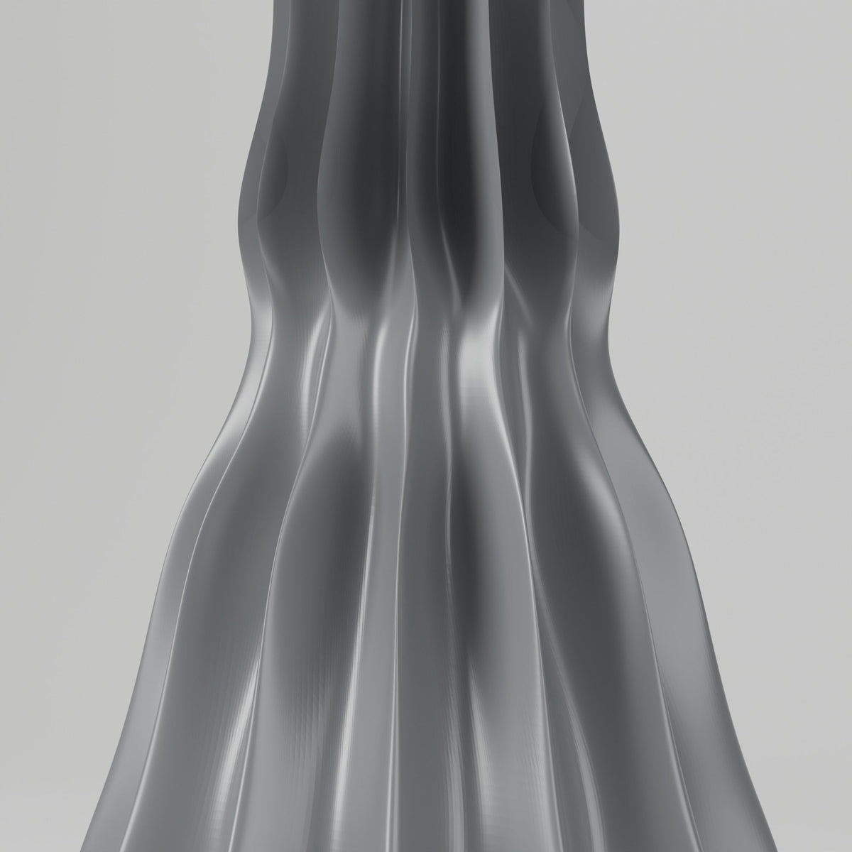 Camille Ribbed Flower Vase – Modern Sculptural Vase - Northern Foundry