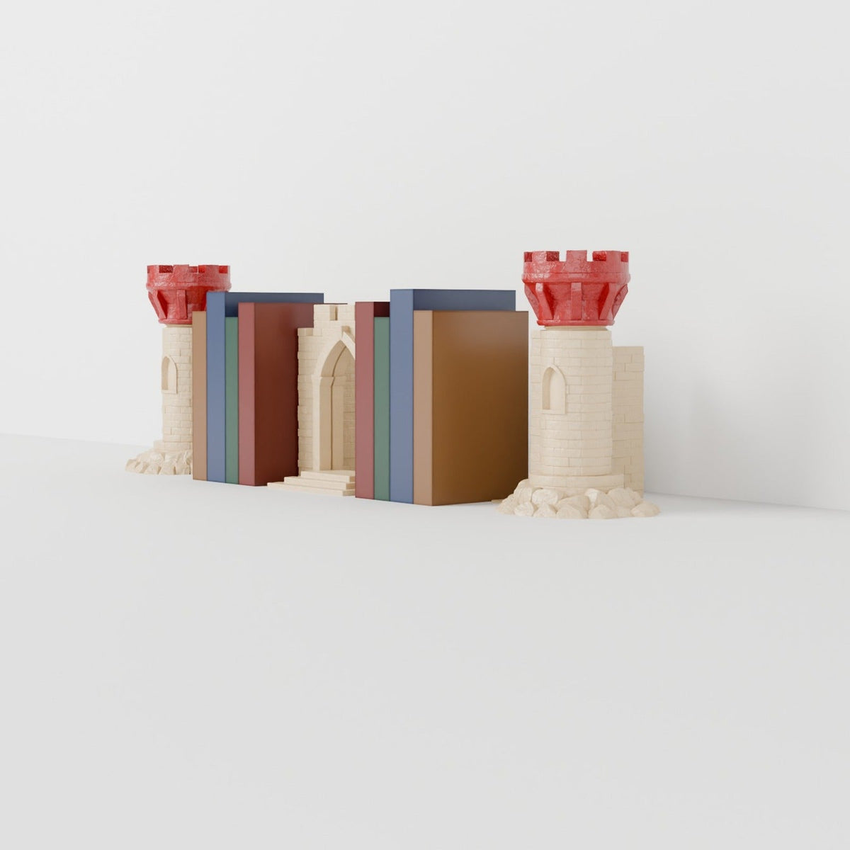 Castle Bookend Set – Gatehouse and Two Towers for Your Bookshelf - Northern Foundry